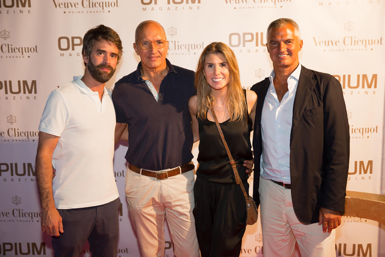 Ramón y Javier Bordas con Pablo Bellido y Andrea Mas